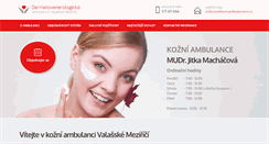 Desktop Screenshot of kozniambulancevm.cz